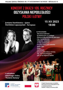 Koncert „Ku Wolności” z okazji 105 lecia odzyskania Niepodległości Polski i Łotwy